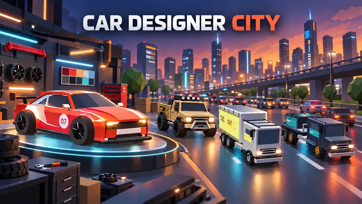 Car Designer City: Design and Drive Car Game, Play Free